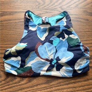 💙 Athleta Blue Floral Bikini Top 💙